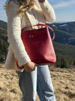 Geanta dama TOTE L roșu 0021 - imagine 7