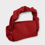 Geanta dama NOVA velur roșu 0034 - imagine 2