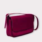 Geanta dama Vivien velur bordo 001 - imagine 2
