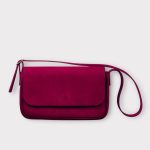 Geanta dama Vivien velur bordo 001