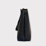 Geanta TOTE L croco negru 0021 - imagine 5