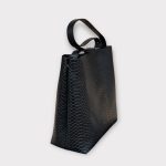 Geanta TOTE L croco negru 0021 - imagine 3