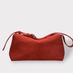 GEANTA dama TERRA velur roșu   0036 - imagine 2