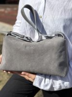 Geanta dama TERRA velur natural gri 0036 - imagine 5