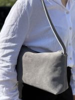 Geanta dama TERRA velur natural gri 0036 - imagine 4