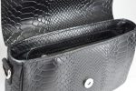Geanta dama Crossbody croco negru 0051 - imagine 5