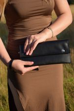 Geanta plic CLUTCH negru 0048 - imagine 2