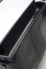 Geanta dama DANIELLE croco negru 0052 - imagine 3