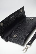 Geanta plic CLUTCH croco negru 0048 - imagine 2