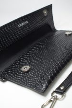 Geanta plic CLUTCH croco negru 0048 - imagine 4