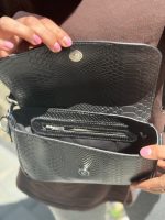 Geanta dama Crossbody croco negru 0051 - imagine 7