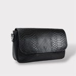 Geanta dama Crossbody croco negru 0051