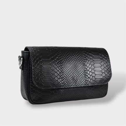 Geanta dama Crossbody croco negru 0051
