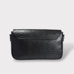 Geanta dama Crossbody croco negru 0051 - imagine 4