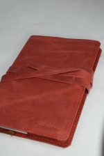 Jurnal A5 din piele naturală roșu crazy 0039 - imagine 5