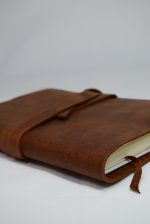 Jurnal A5 din piele naturală maro crazy 0039 - imagine 2