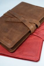 Jurnal A5 din piele naturală maro crazy 0039 - imagine 3