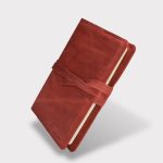 Jurnal A5 din piele naturală roșu crazy 0039 - imagine 3